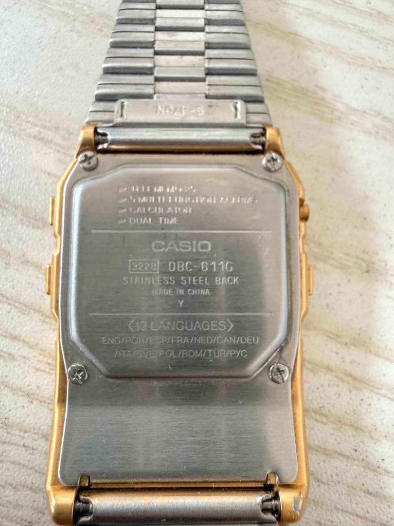 CASIO DBC-611G Digital Men's Watch — Japanese