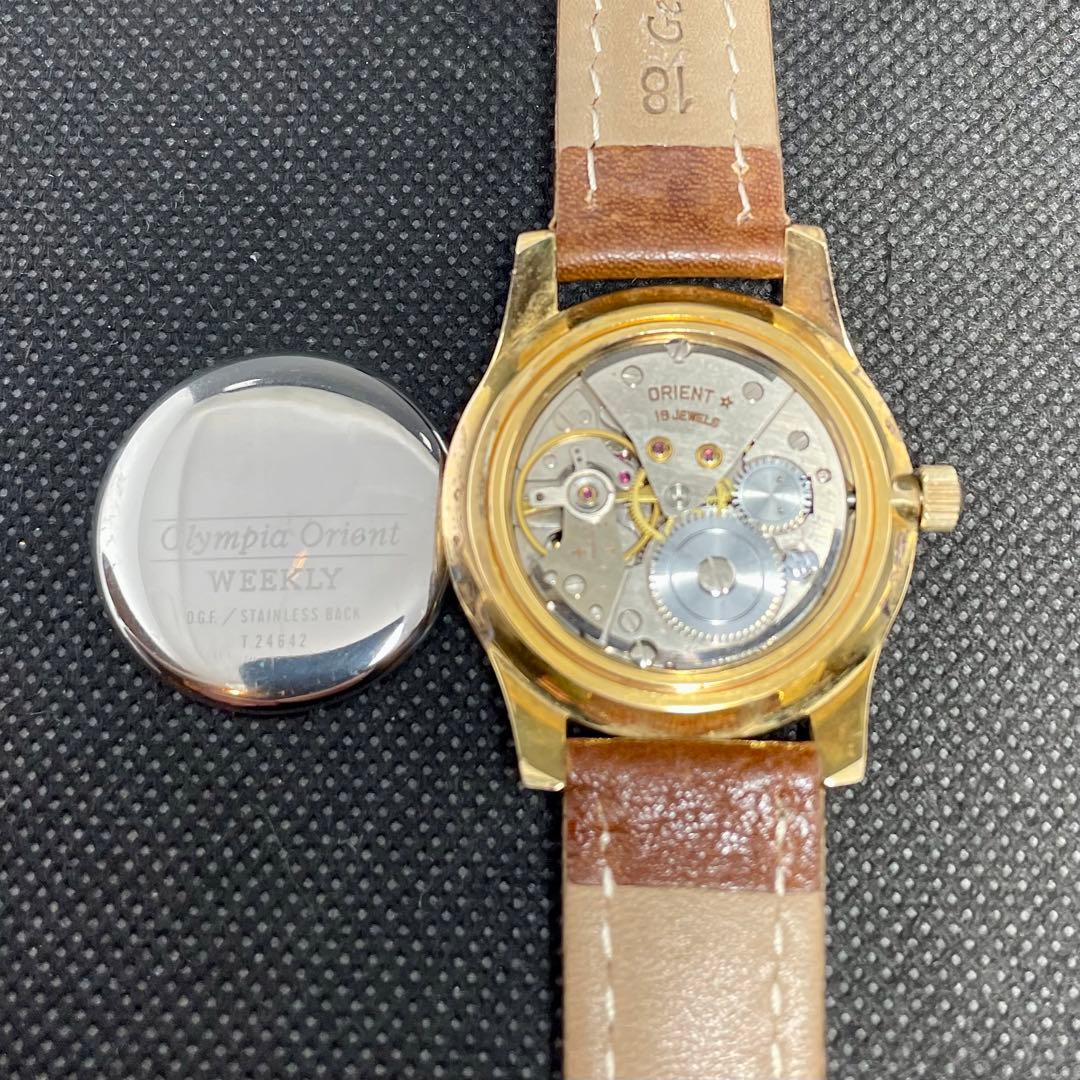 ORIENT オリエント ウイークリースペシャル 19石手巻き Manual Men's Watch — Japanese