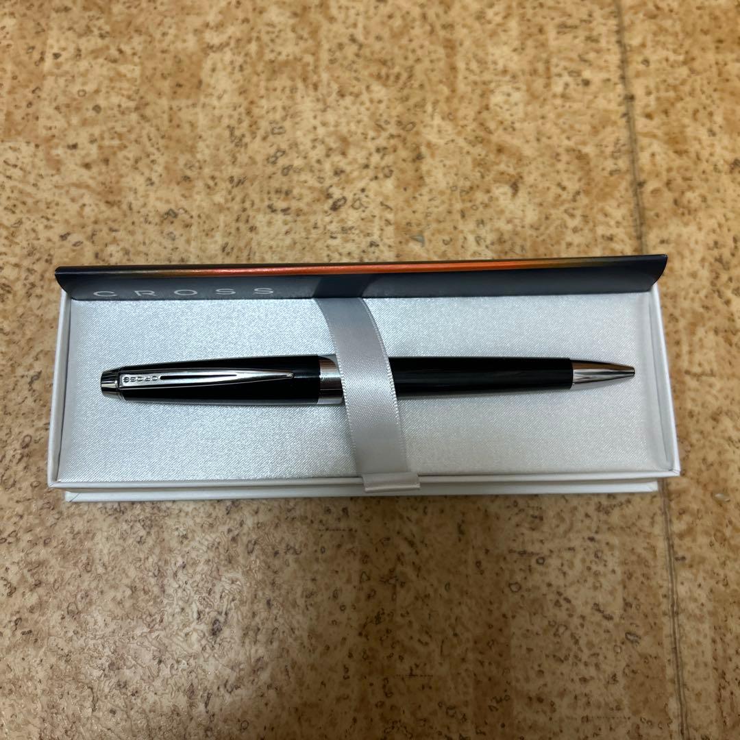 Cross ballpoint pen with black body shown from side angle on white background