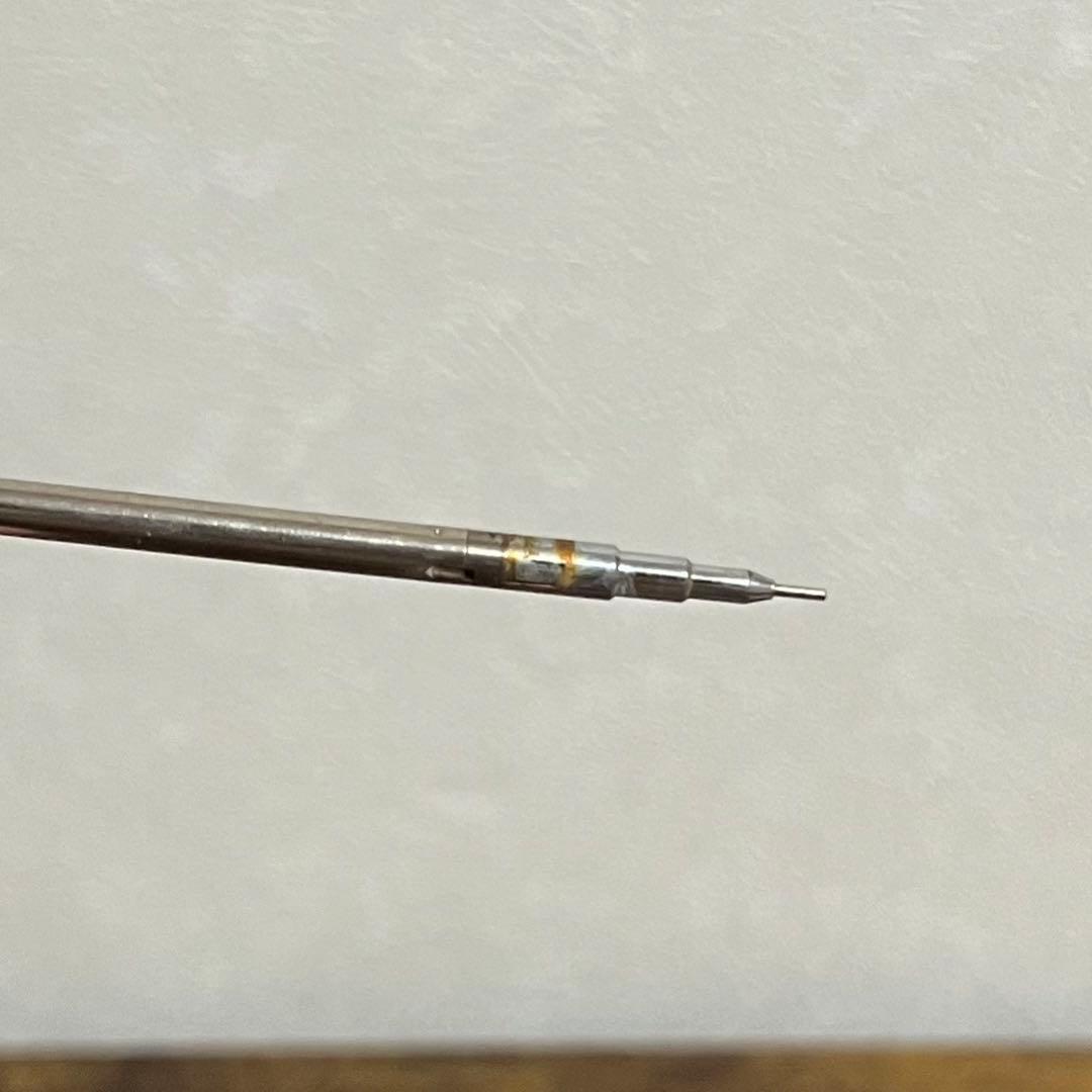 Discontinued PILOT Hi-Mecha Holder H-2005 mechanical pencil 0.5mm showing worn HB inscription and clear markings