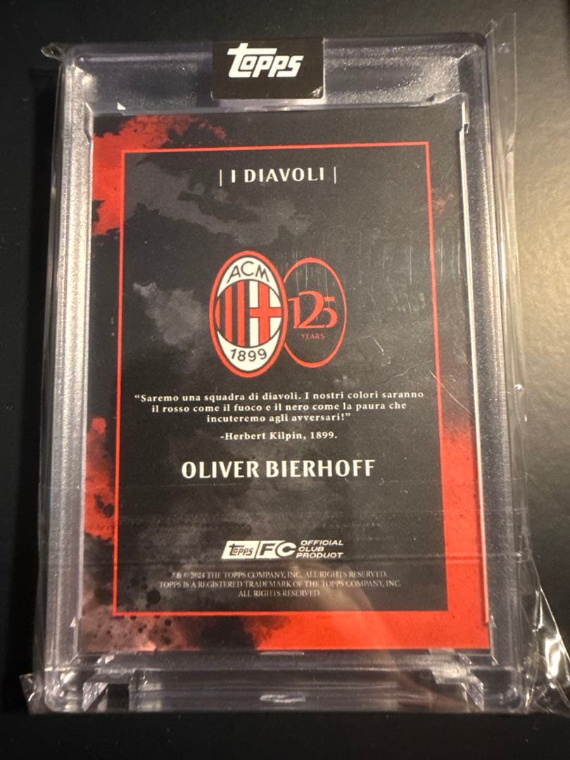 Oliver Bierhoff Autograph Card — Japanese