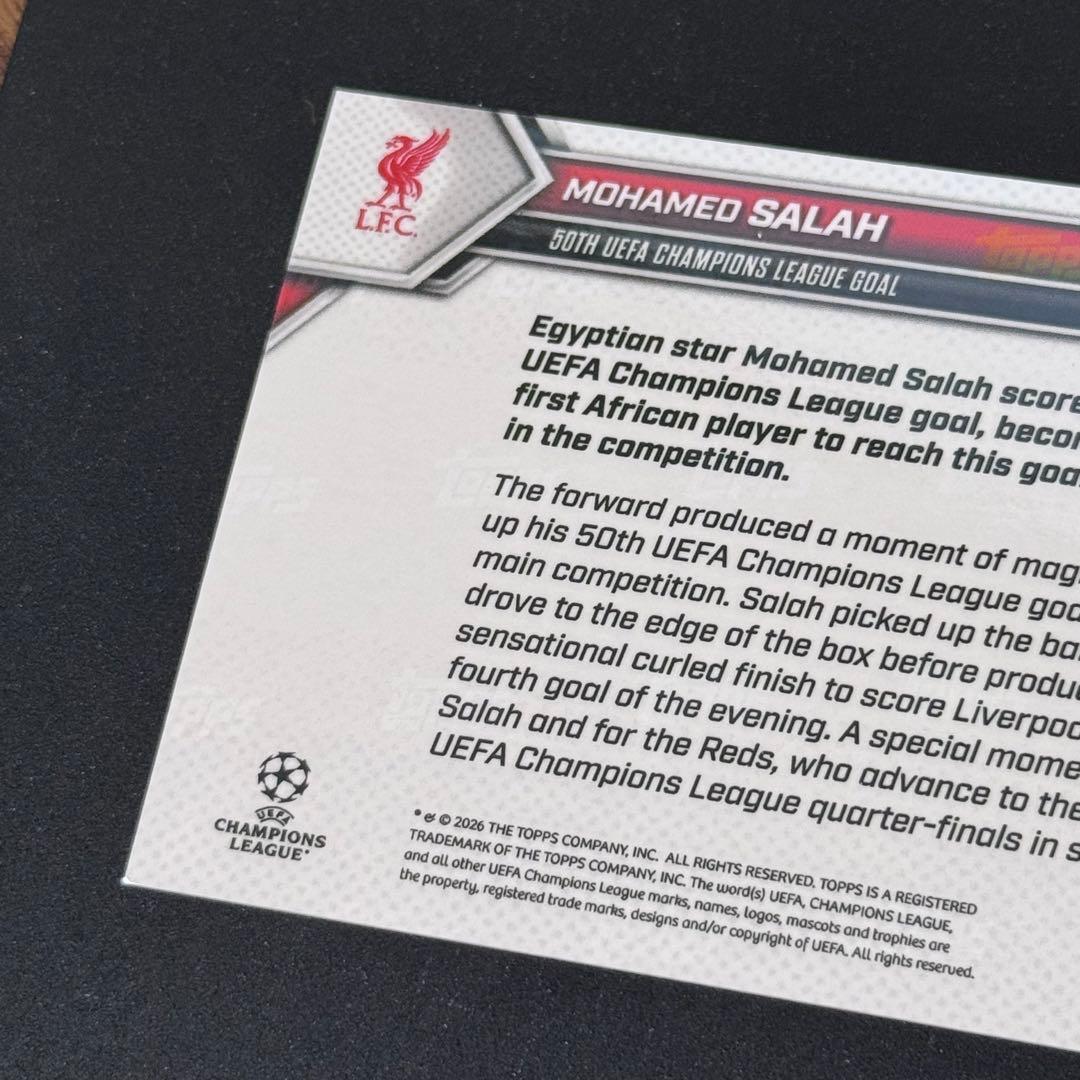 Topps Now Mohamed Salah 38/50 — 38/50 — Japanese
