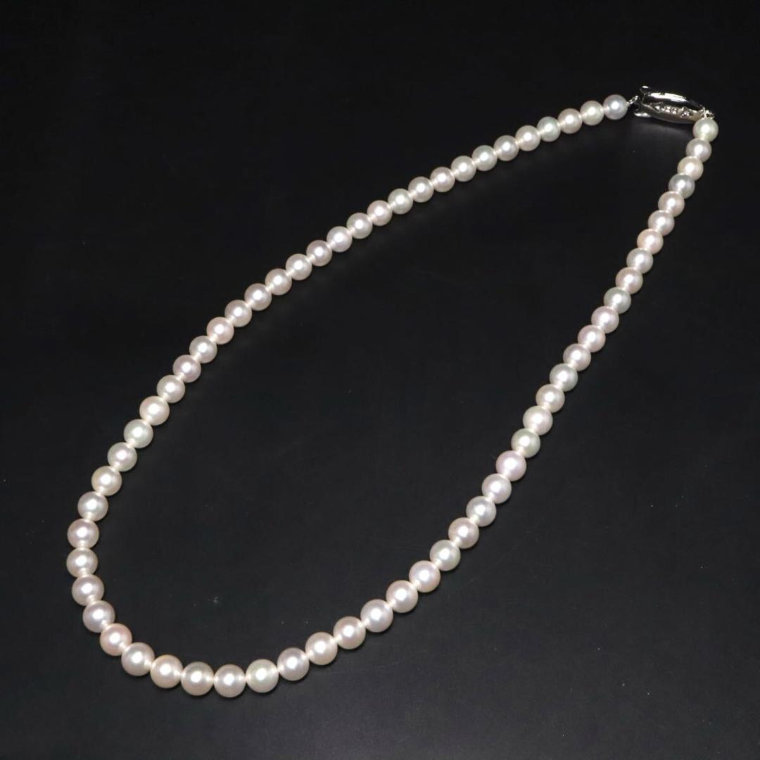Tasaki Pearl Akoya genuine pearl necklace with 6.0-6.5mm pearls, 42cm length
