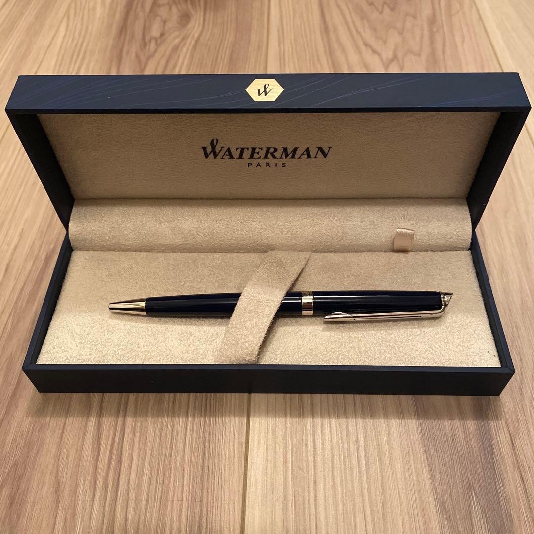 WATERMAN Metropolitan Essential Blue CT ballpoint pen in new condition shown against white background