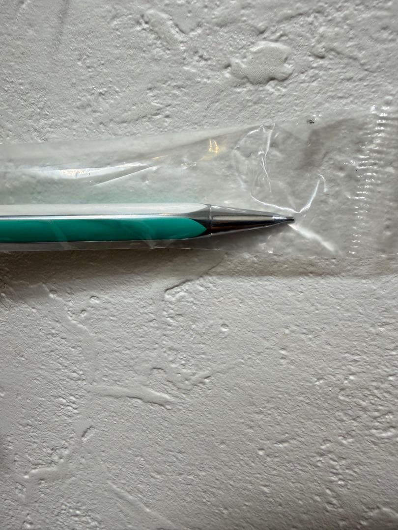Pilot Quatro Quattro mechanical pencil in mint green metal, unused, 6.7 inches long, shown in new condition