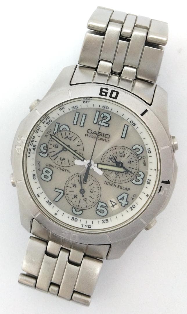 CASIO Overland SBTR009 Solar Men's Watch — Japanese