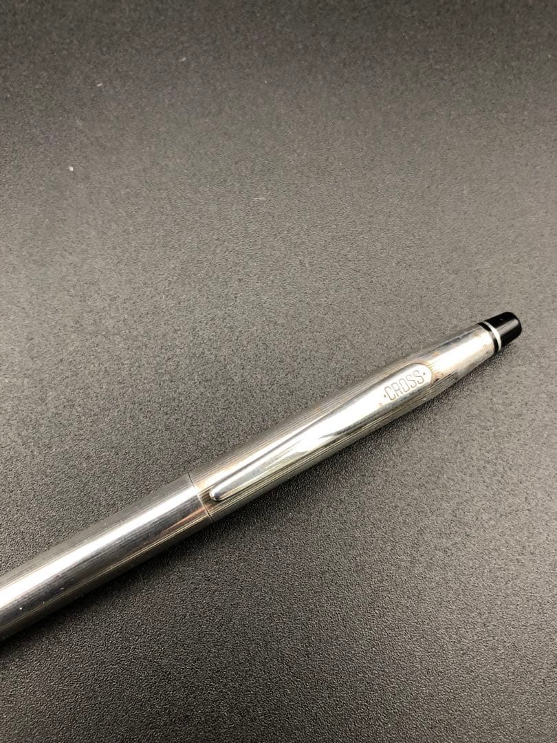 CROSS silver plated ballpoint pen with slim shape and sleek design by Acroball