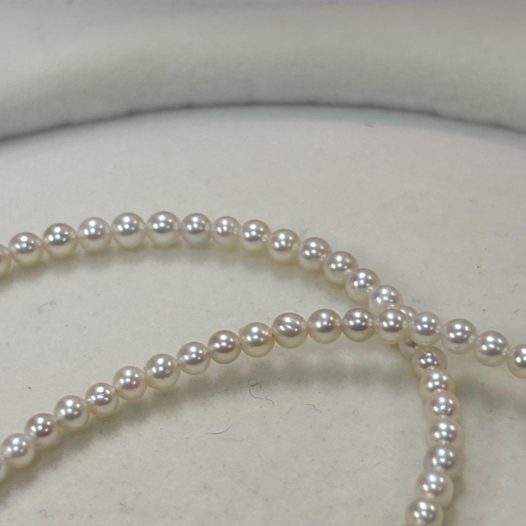 Akoya pearl necklace featuring baby pearls 3-3.5mm with a sterling silver clasp