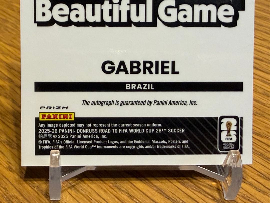 Gabriel 49 Limited Autograph Card Brazil National Team Arsenal — Japanese