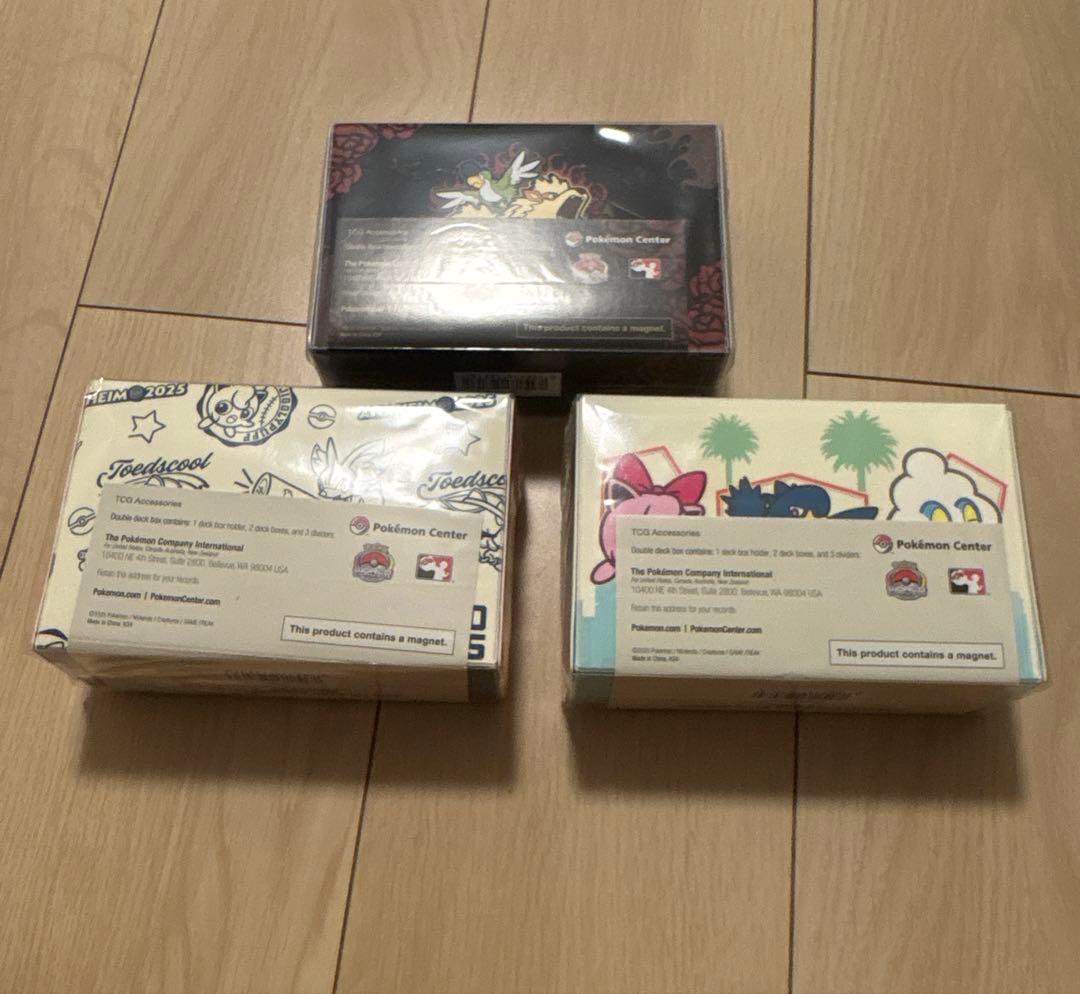 Pokemon WCS2025 Double Deck Case Set Pokémon Center Anaheim Overseas Box — Japanese