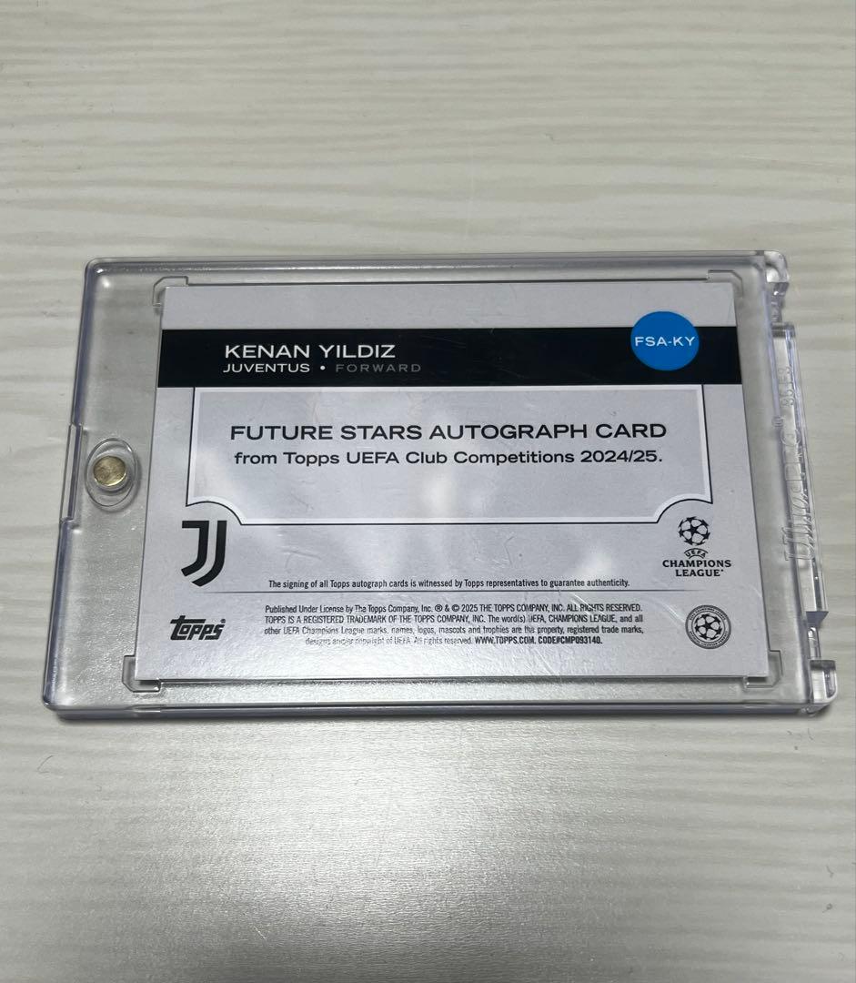 Kenan Yıldız Juventus Autograph Card — Japanese