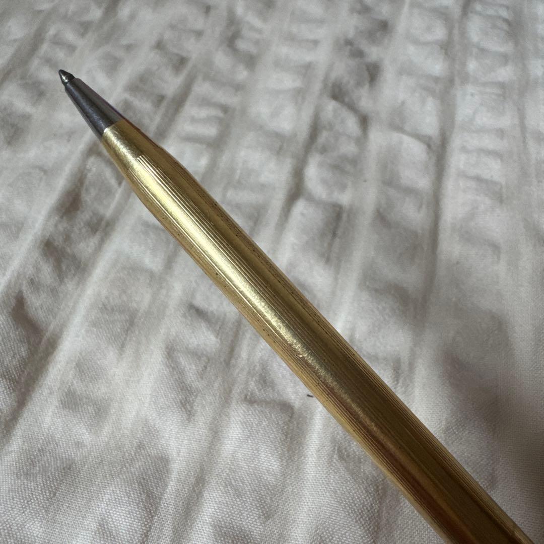 Vintage Cross Classic Century ballpoint pen in gold with 12KT old logo and oil-based ink
