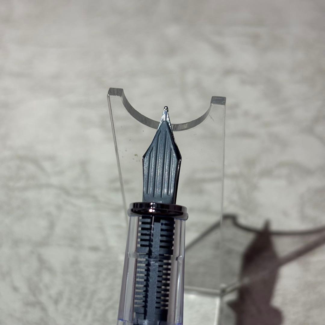 Pilot Prera fountain pen with medium nib in translucent red color, shown without accessories