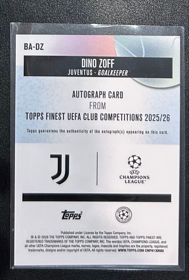 Dino Zoff Auto TOPPSF — Japanese