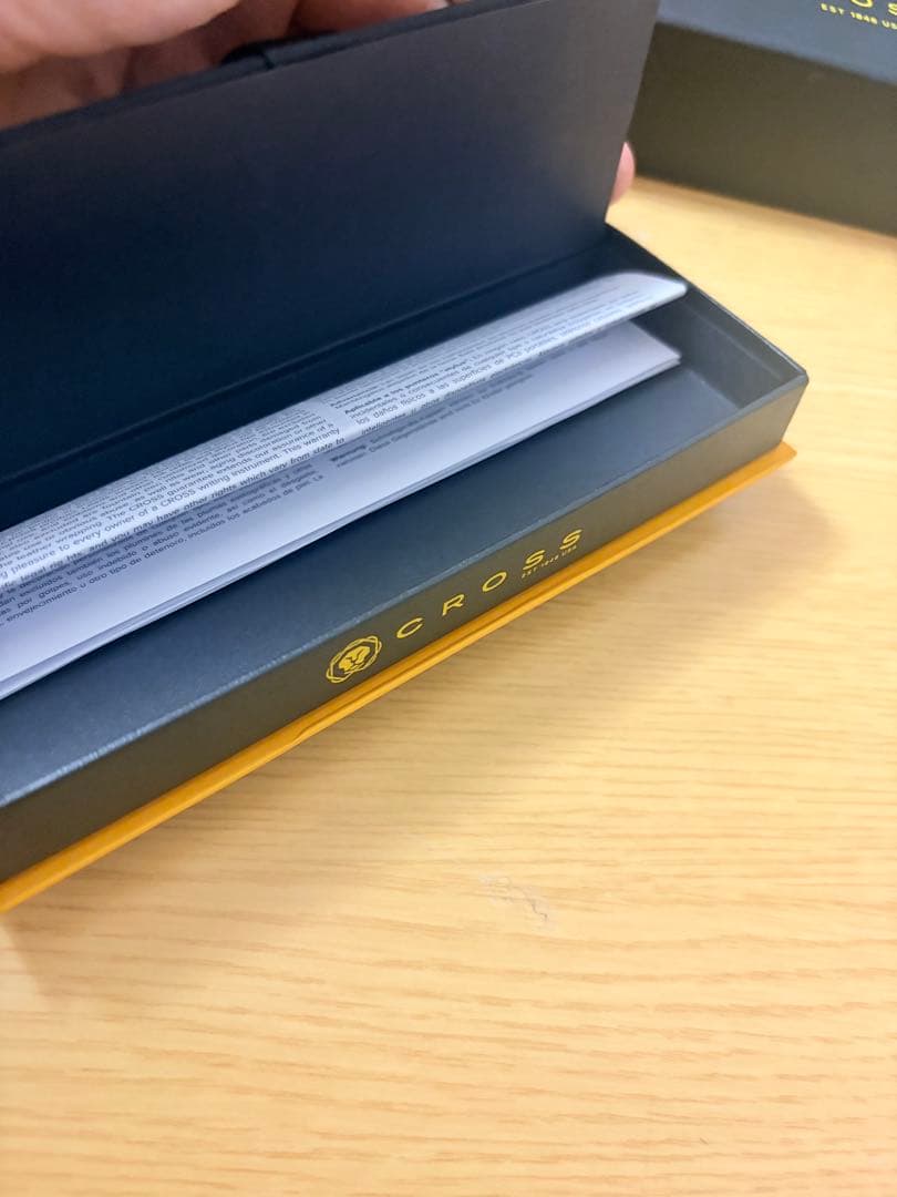 CROSS Matte Black ballpoint pen featuring silver clip and textured matte body with included special case