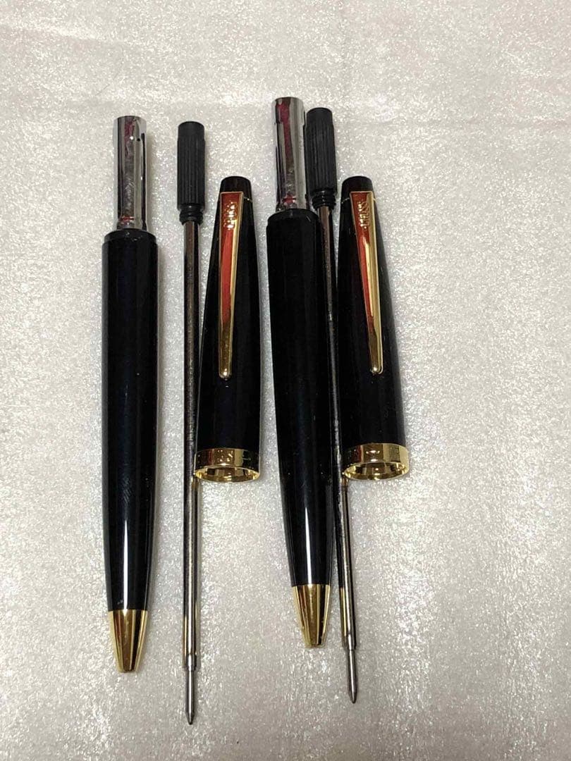 Cross ballpoint pen 2 piece set with sleek silver and black design