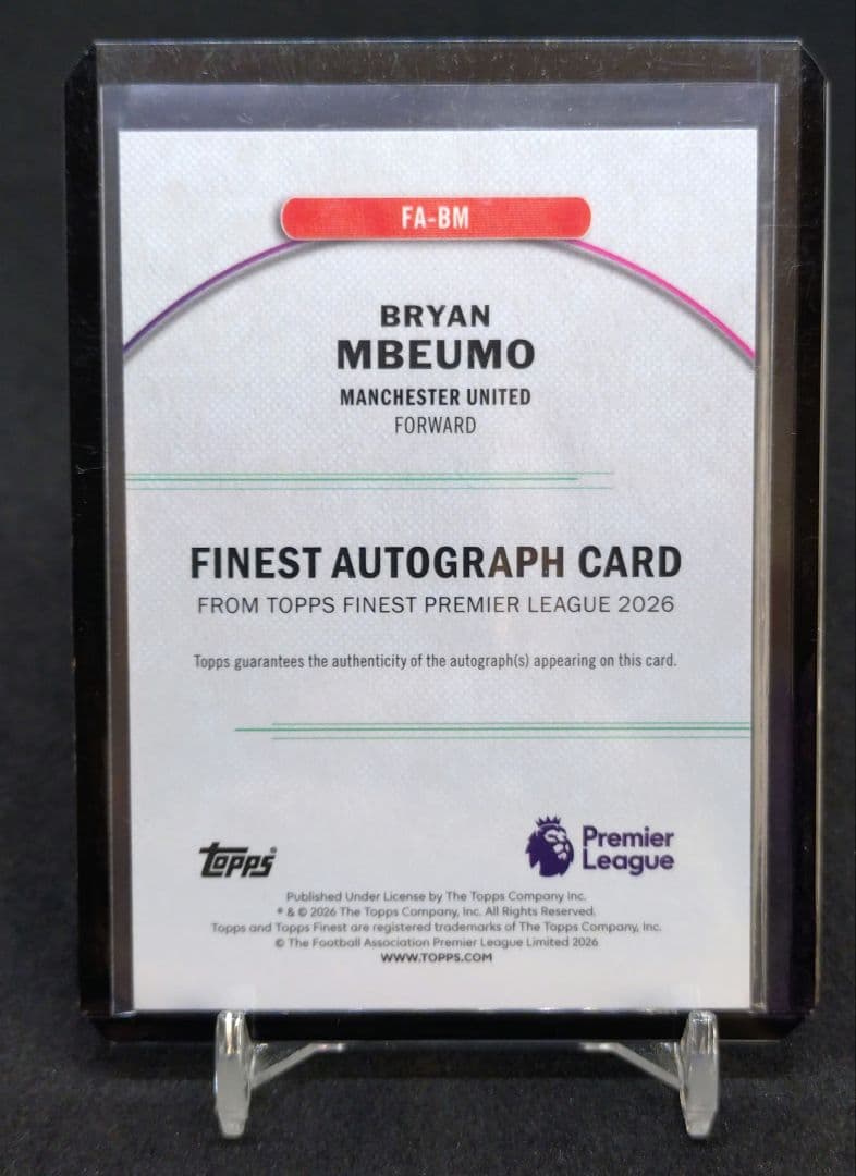 Bryan Mbeumo Autographed Card — Japanese