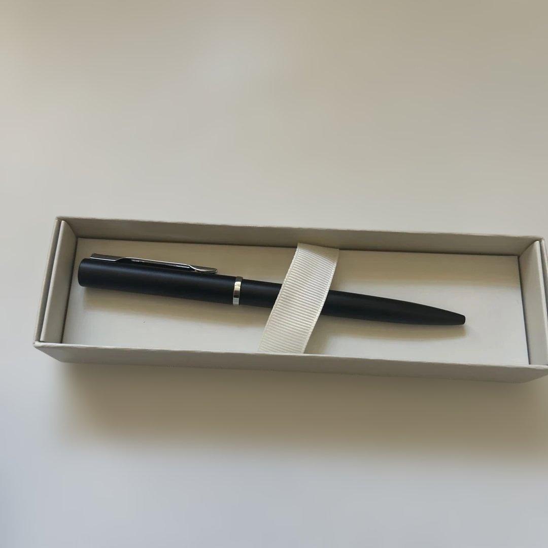 WATERMAN black ballpoint pen displayed with its dedicated black case