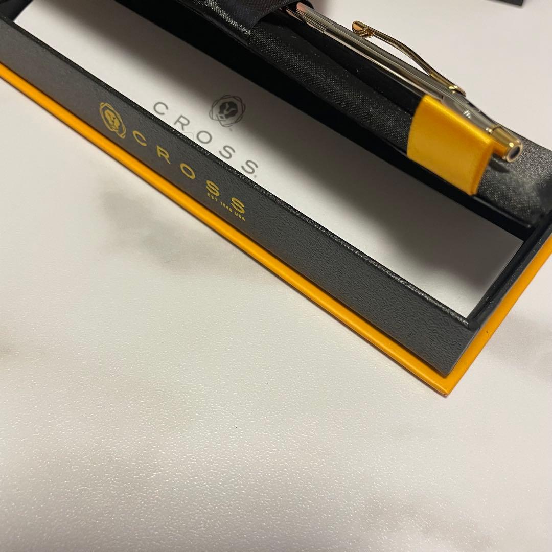 CROSS ballpoint pen in silver and gold with a dedicated protective case