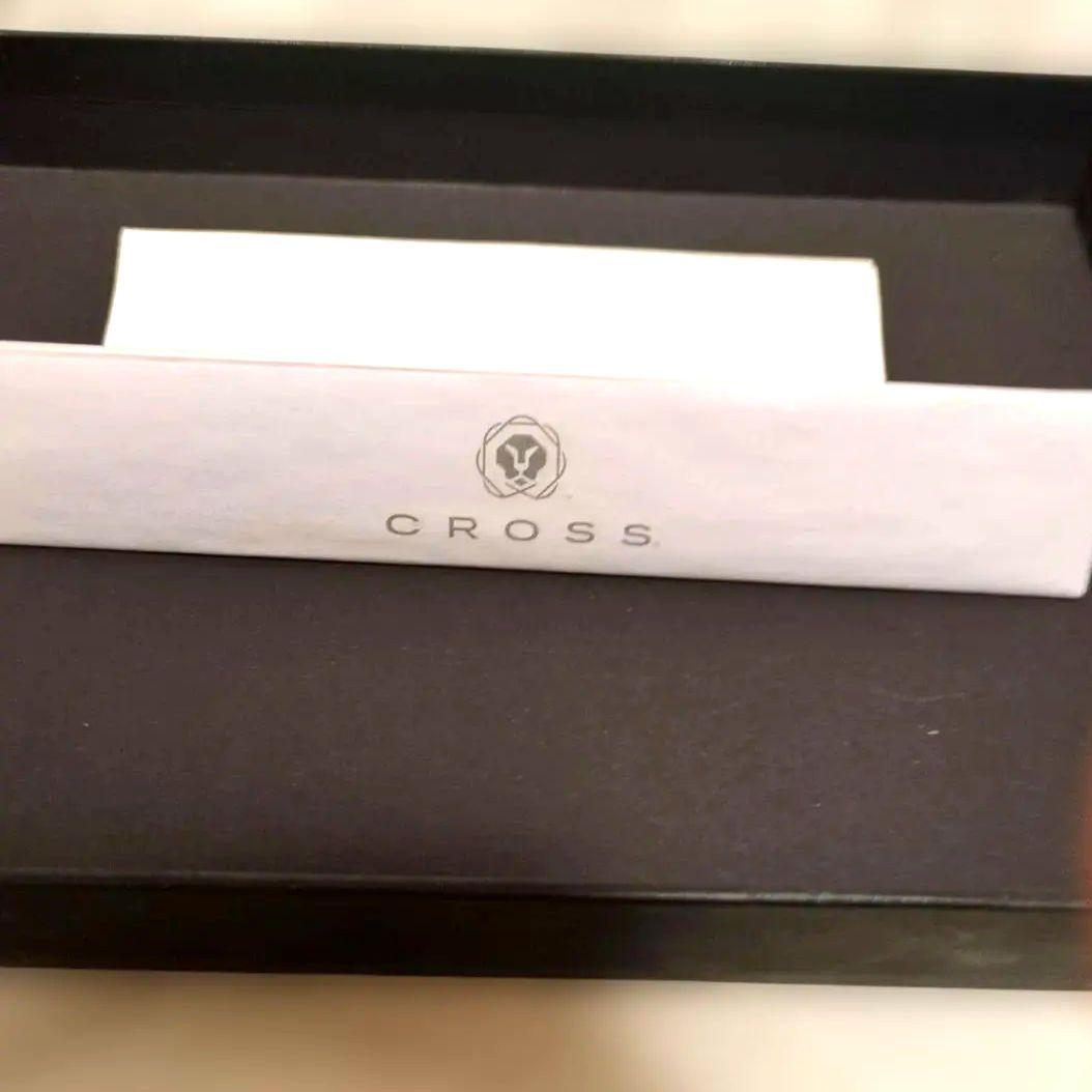 CROSS ballpoint pen in silver with black and yellow leather case and special box