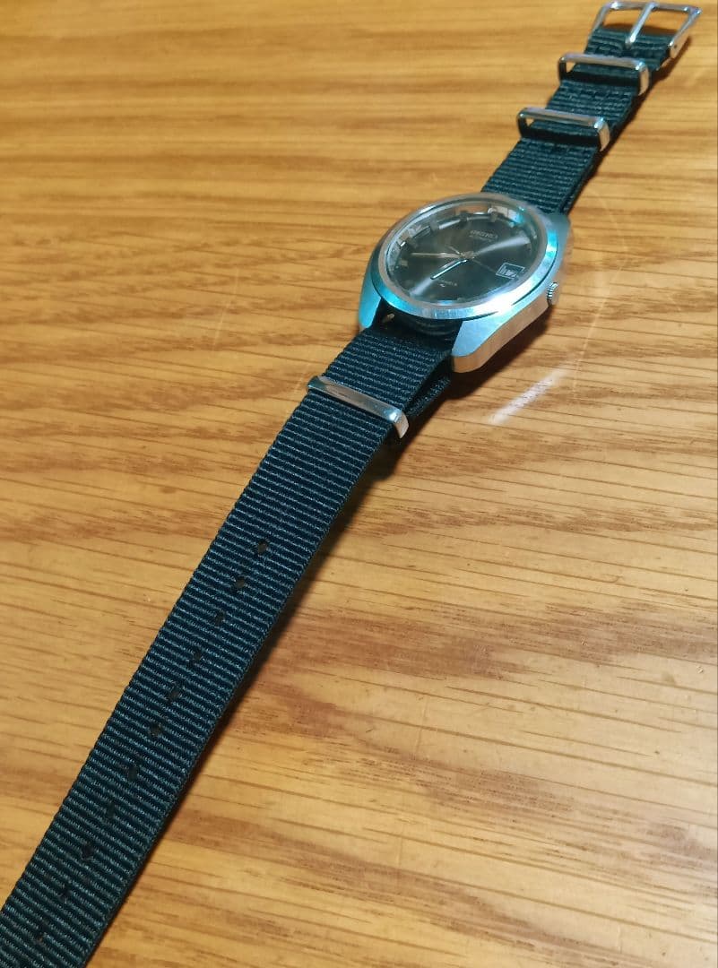 SEIKO Black Mirai Dial Date 17Jewel AT Automatic Men's Watch — Japanese