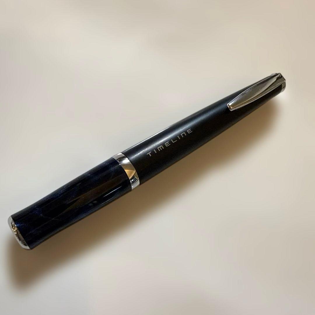 Timeline Ballpoint Pen in blue-black ink with Eternal Blue barrel, approximately 12cm long