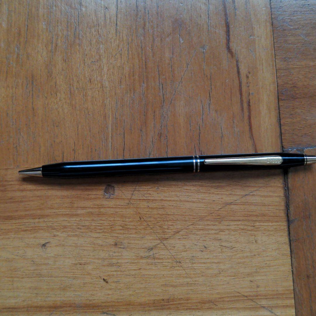 Death Stock 90s black Cross ballpoint pen made in USA with oil-based ink, unused condition