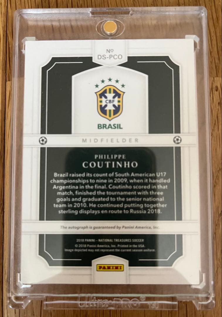 Brazil National Team Filipe Coutinho On-Card Autograph — Japanese