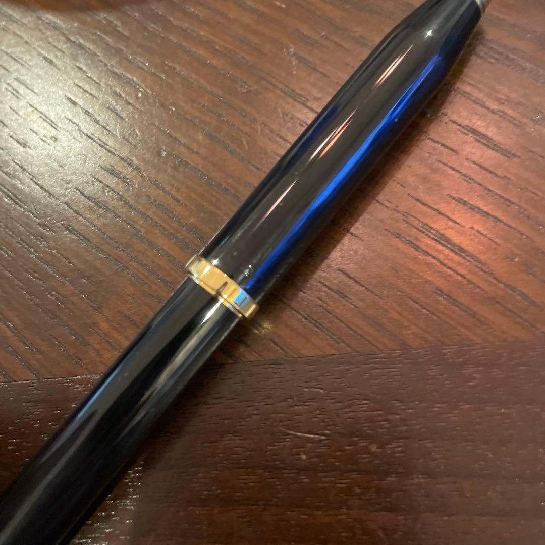 Cross No. 16 ballpoint pen with black oil-based ink in used but unused condition