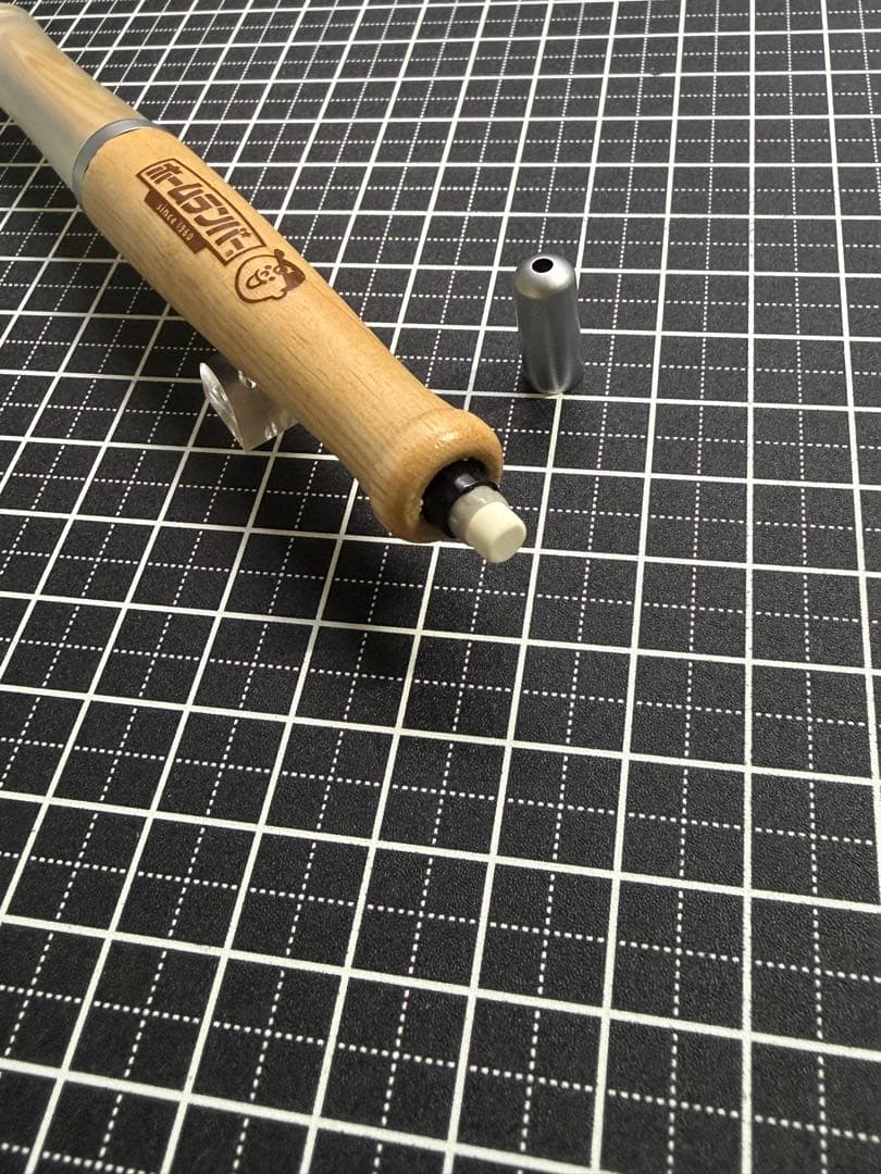 PILOT Justmeet Home Run Bar Mechanical Pencil with faint scratches and dirt visible