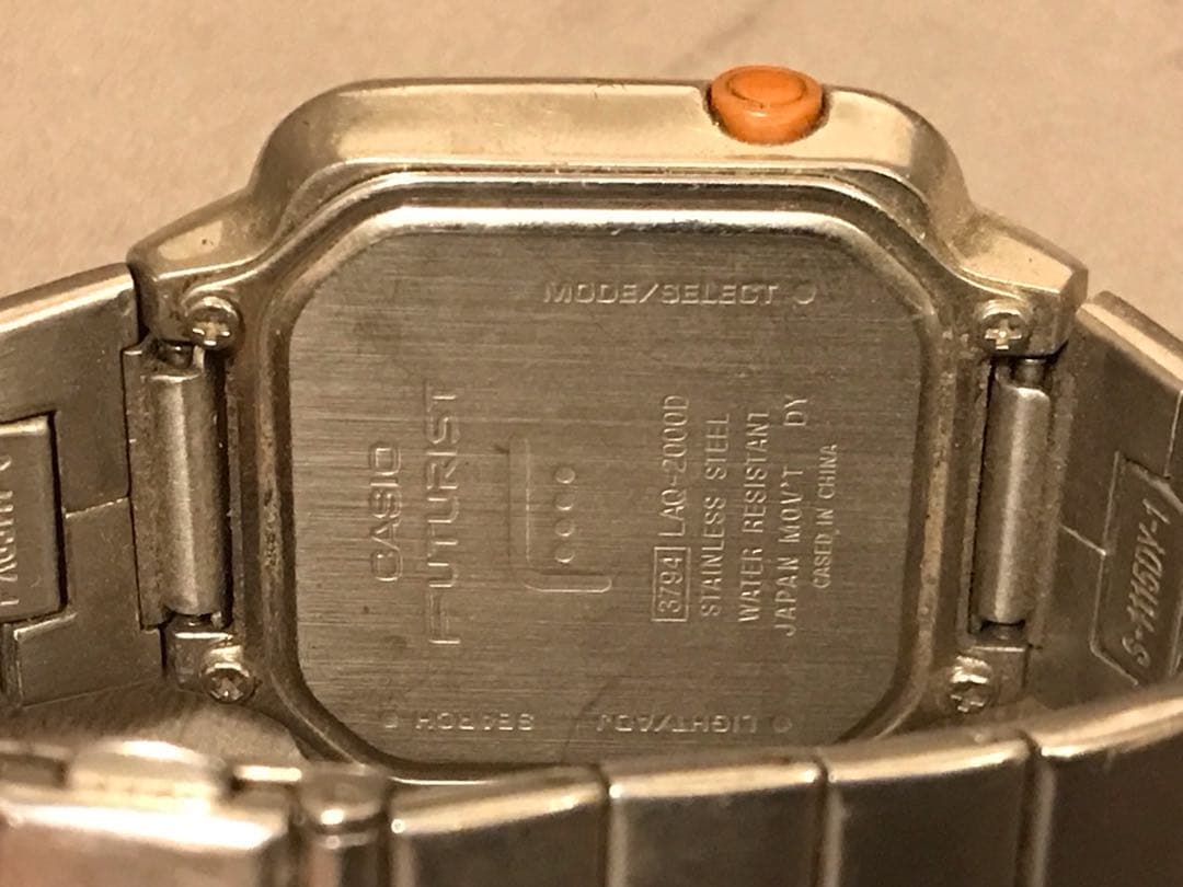 CASIO FUTURIST LAQ-2000D Digital Men's Watch — Japanese