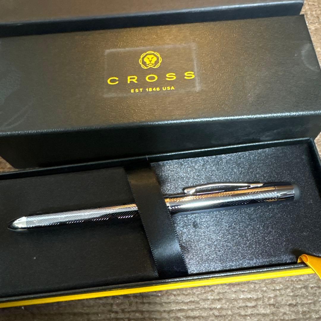 CROSS Tech3 black metal multi-function ballpoint pen with texture finish and included case