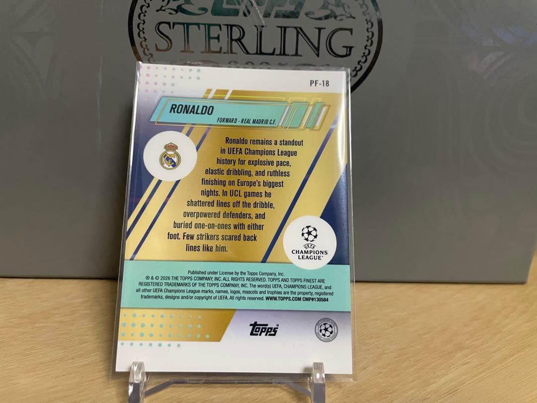 Topps Finest UCC 2025-26 Ronaldo — Japanese