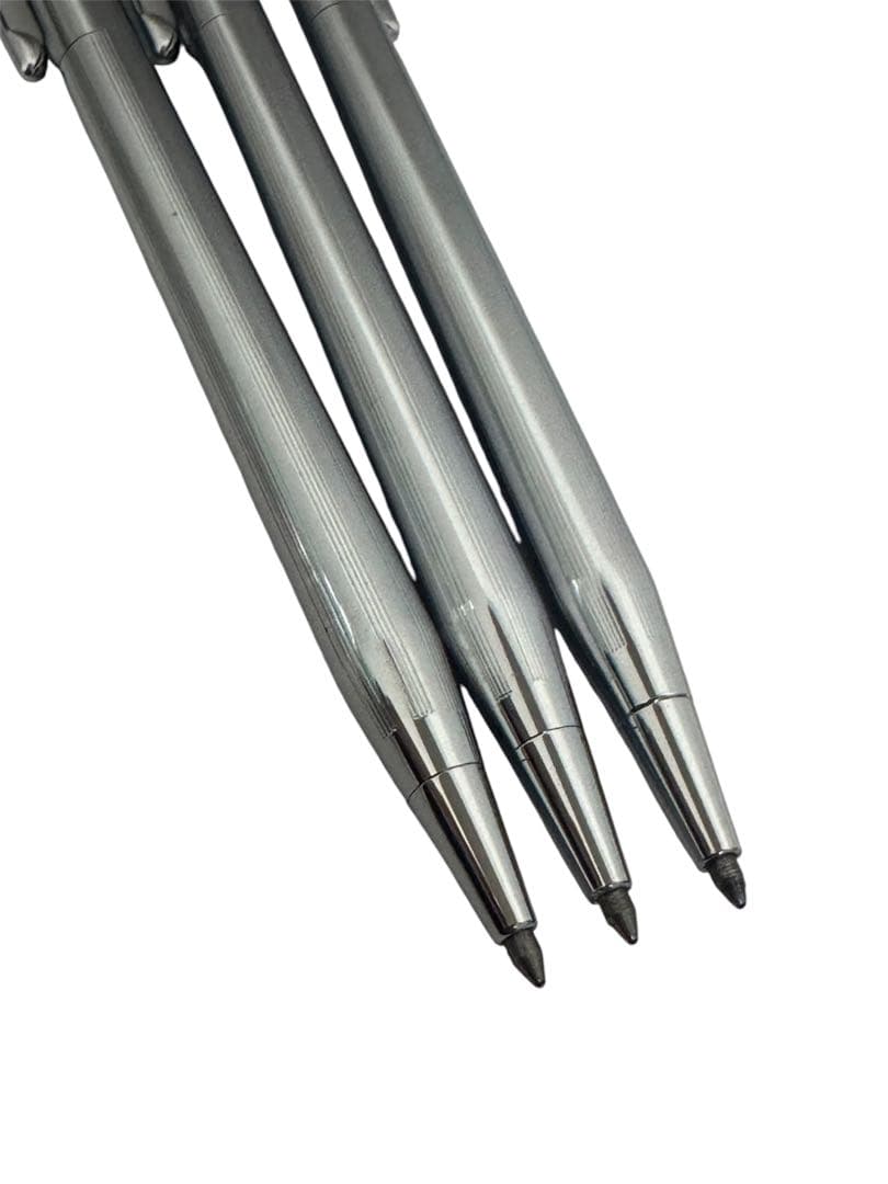 Set of 3 Cross Classic Century silver ballpoint pens with ink included