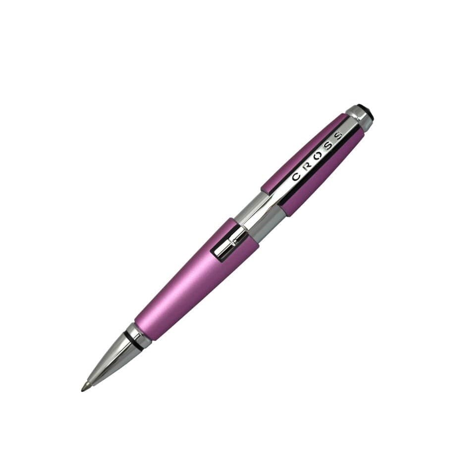 Cross brand 2-piece ballpoint pen set with one blue pen and one pink pen
