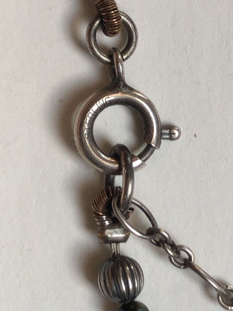 Agate Classic Silver Long Necklace 81 cm black and brown agate stones with sterling silver chain