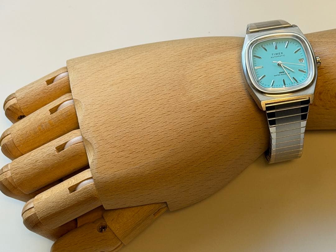 TIMEX 1983 PS Autosdate Blue Automatic Men's Watch — Japanese
