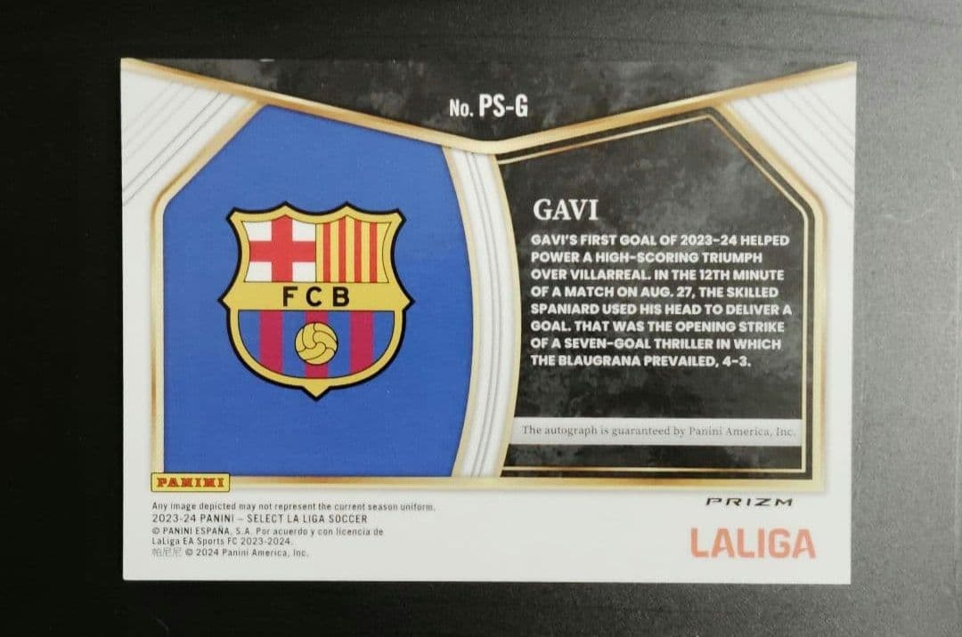 Gavi Autograph Parallel PANINI — Japanese