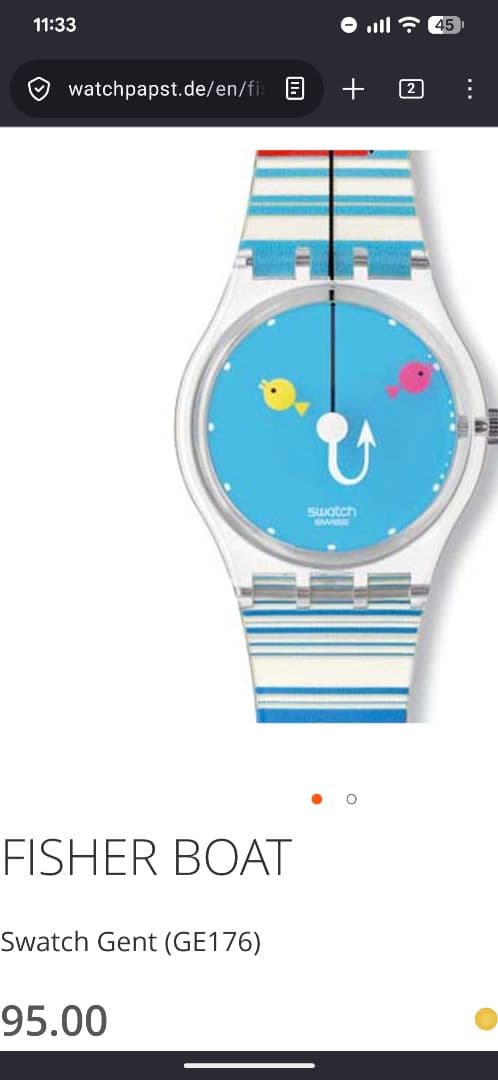 swatch GE176 Quartz Men's — Japanese