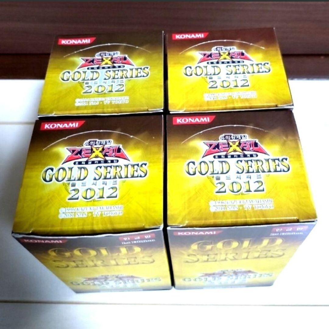 Yu-Gi-Oh Unopened Yu-Gi-Oh! ZEXAL Gold Series 2012 Korean Version 4 Boxes Bundle Box — Japanese