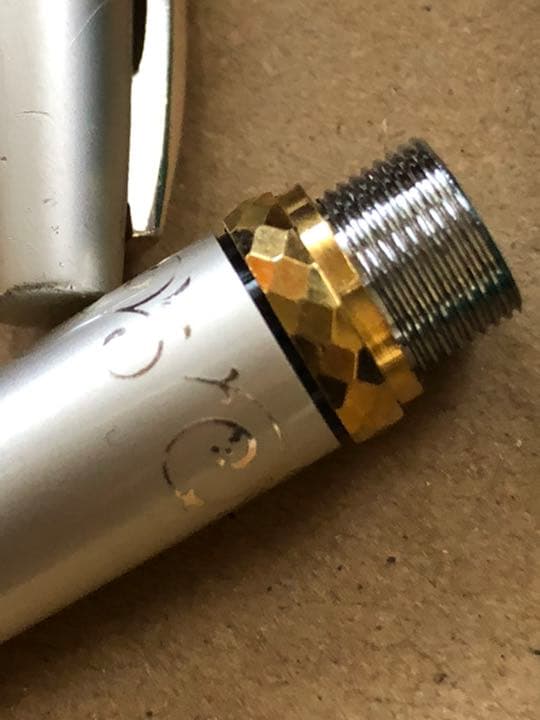 Pilot Fountain Pen with 14K-585 gold nib, fine size, and black barrel from vintage Showa era