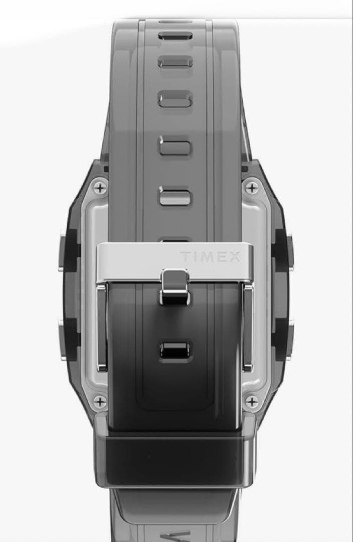 TIMEX Q Digital Smoke Gray Men's Watch — Japanese