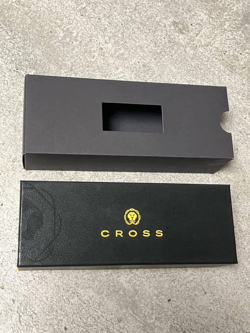 Cross plain-colored ballpoint pen in matte black with silver accents and black oil-based ink
