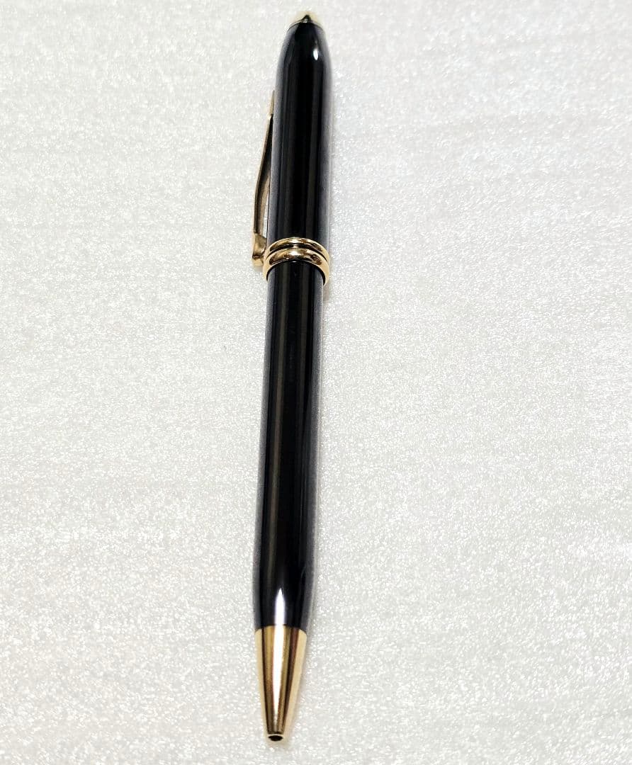 Cross Script USA Townsend ballpoint pen in gun metal with storage case showing lid scratches