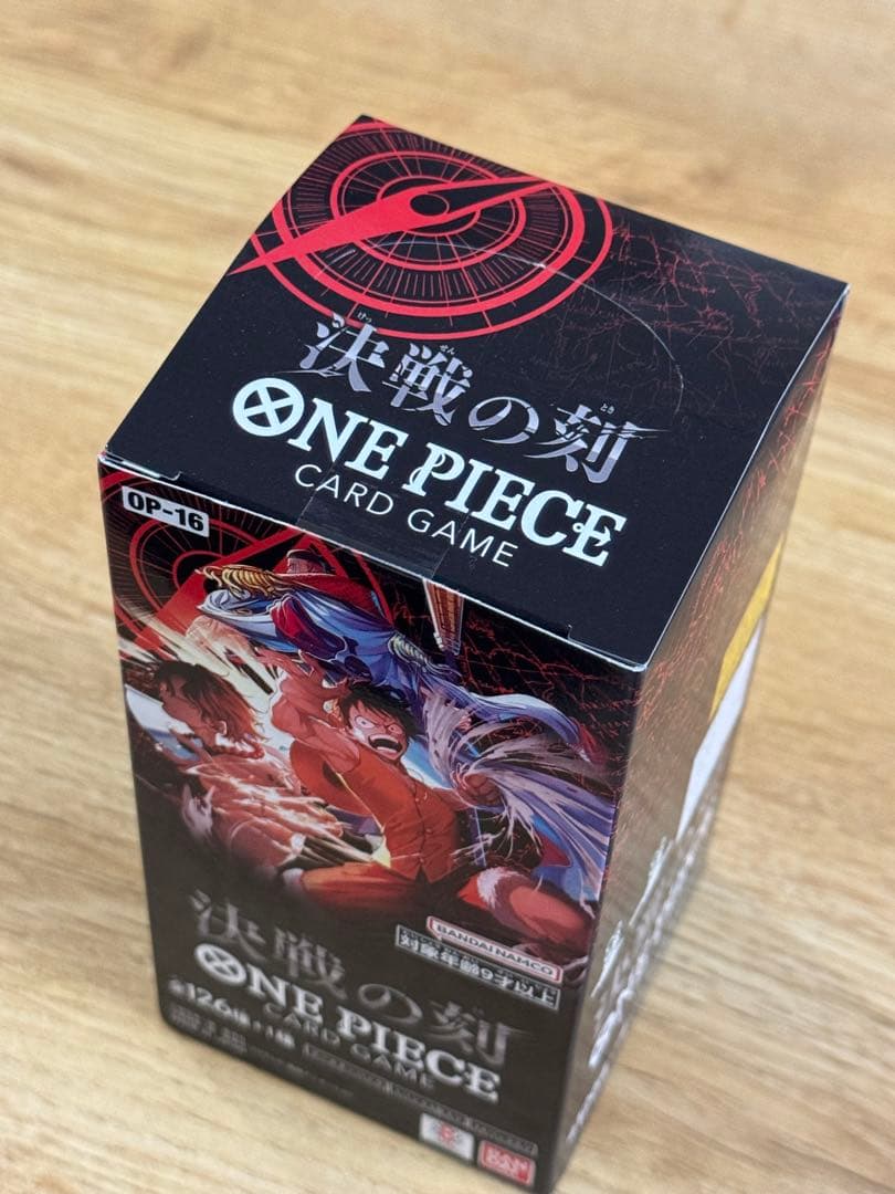 One Piece New Sealed Tape Included ONE PIECE Card Game Decisive Moment OP-16 BOX Box — OP-16 — Japanese