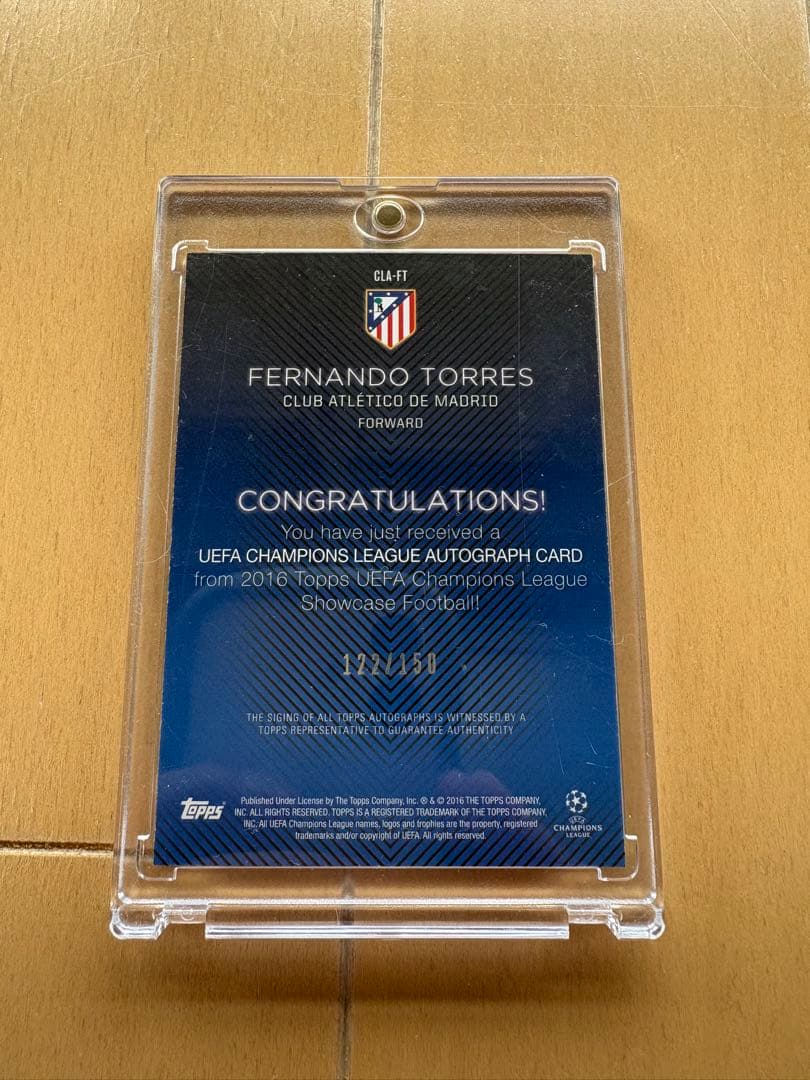 Fernando Torres Autographed Card — Japanese