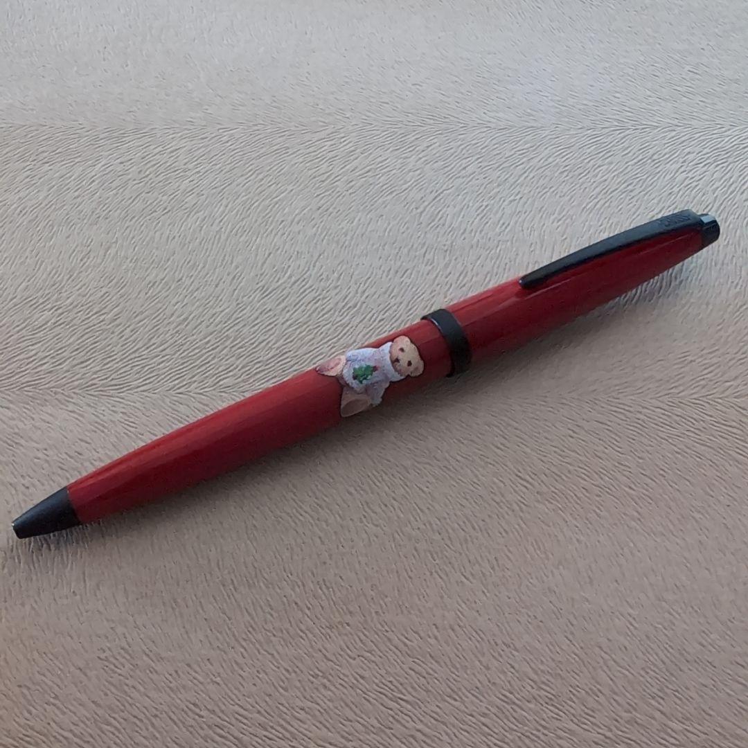Cross ballpoint pen with Hallmark Teddy Bear illustration on barrel and moderate weight design