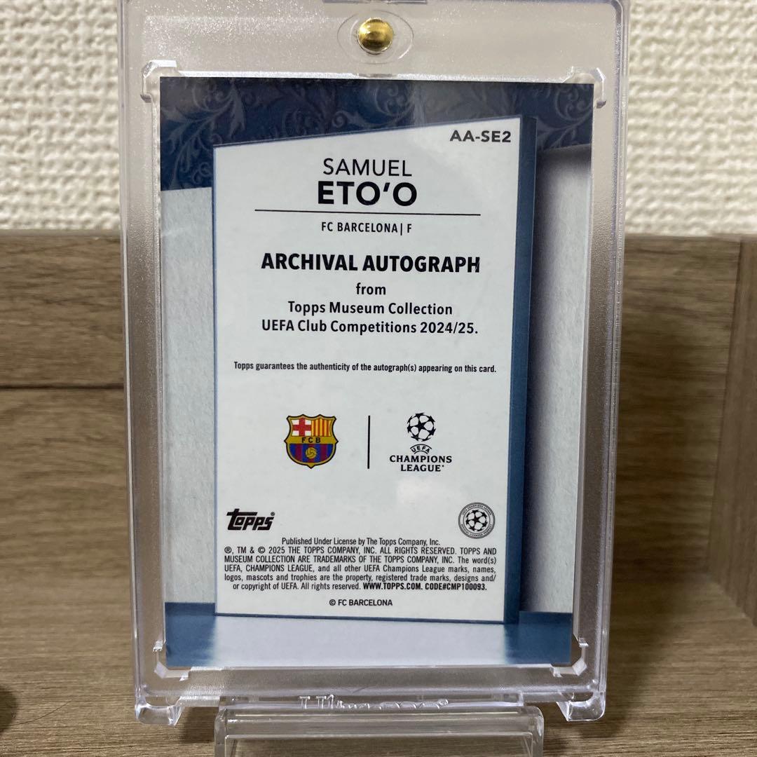 Limited Edition 10 Eto'o Topps Museum Collection — Japanese
