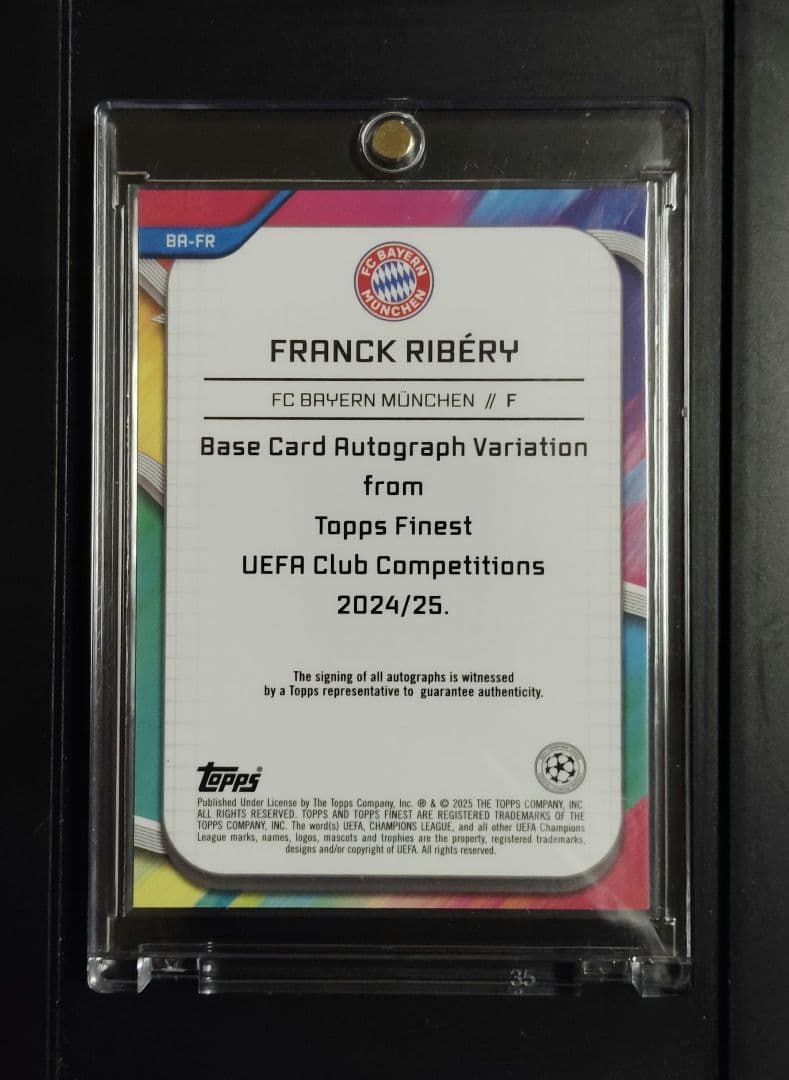 World Limited to 25 Topps Frank Ribéry Autographed Parallel — Japanese