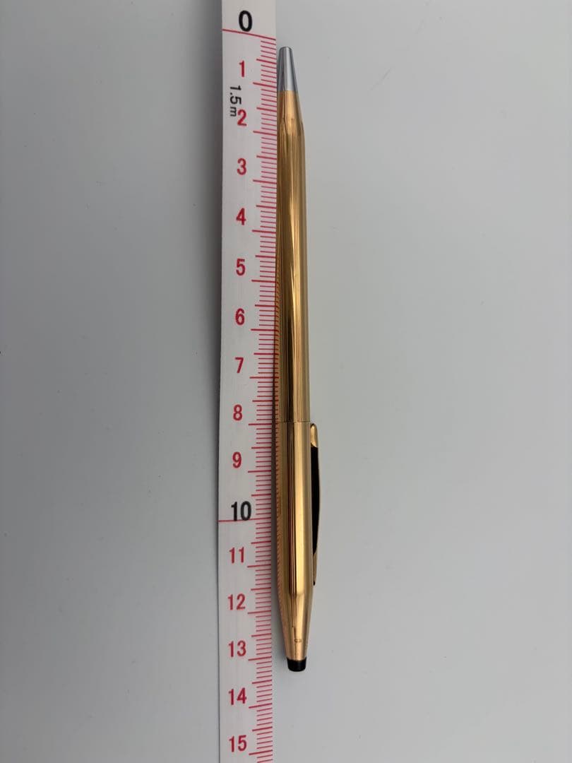 CROSS ballpoint pen 14KT gold filled made in USA with imprint and gold accents
